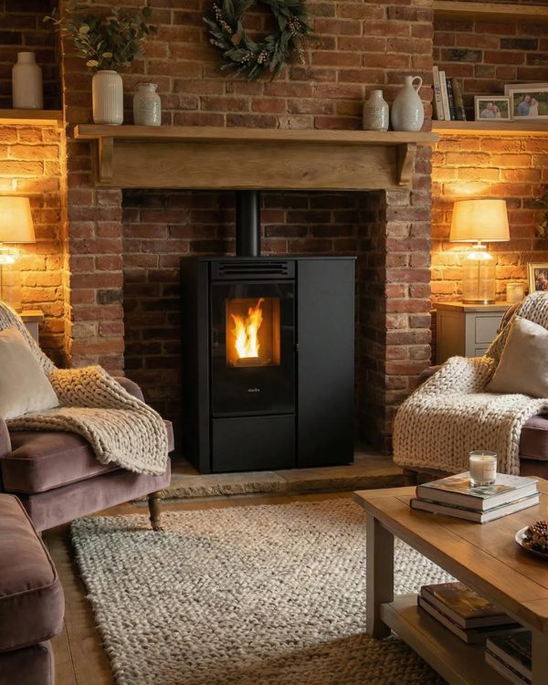 Elcofire Kiva Slimline freestanding